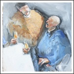 Borospohárba zárt napfény