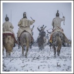 Magyar hagyományőrzők a Három Császár csatájában