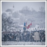 Magyar hagyományőrzők a Három Császár csatájában