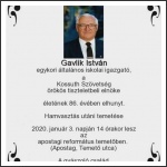 Elhunyt Gavlik István