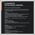 Instruktori álláslehetőség a Kincsem Honvédelmi Parkban