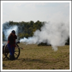 Ismét dörögtek az ágyúk a Mészeg-hegy lábánál (fotó: Berlingerné Kiss Orsolya)