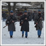 Csata a havas Tisza-parton (fotó: Horváth Zsombor)