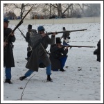 Csata a havas Tisza-parton (fotó: Horváth Zsombor)