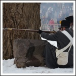 Csata a havas Tisza-parton (fotó: Horváth Zsombor)