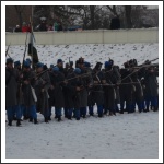 Csata a havas Tisza-parton (fotó: Horváth Zsombor)