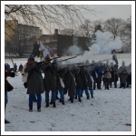 Csata a havas Tisza-parton (fotó: Horváth Zsombor)