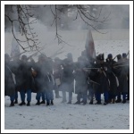 Csata a havas Tisza-parton (fotó: Horváth Zsombor)