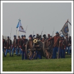 Csata a Tápió hídján (fotó: Berlingerné Kiss Orsolya)