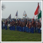 Csata a Tápió hídján (fotó: Berlingerné Kiss Orsolya)