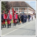 Zrinski Topolovac Huszárlaktanya előtt