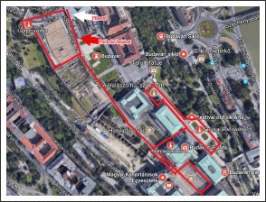 Díszjárőr a várban - útvonal