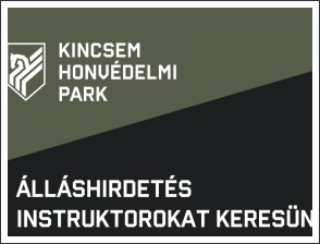 Instruktori álláslehetőség a Kincsem Honvédelmi Parkban