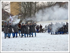 Csata a havas Tisza-parton (fotó: Horváth Zsombor)