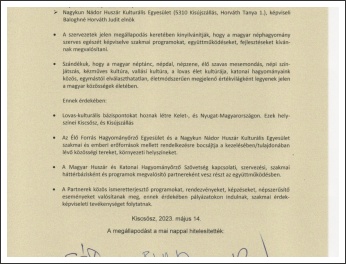 Együttműködési megállapodás