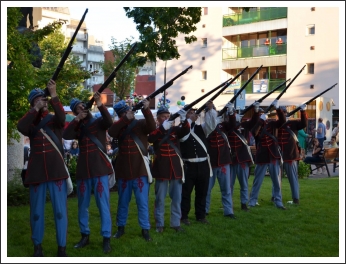 Negyvenhetesek az Egerszeg Fesztiválon (fotó: Budai 2-ik Honvédzászlóalj)