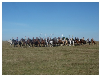 A soproni Nádasdy-huszárok a Nemzetközi lovassági napokon