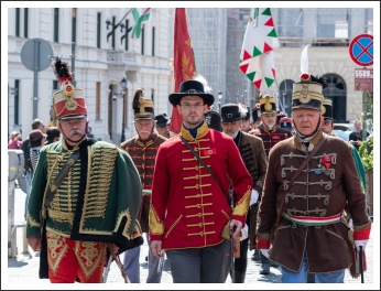 Budavár visszavételére emlékeztünk a Honvéd Emlékműnél (fotó: Pető István)