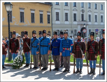 Budavár visszavételére emlékeztünk a Honvéd Emlékműnél (fotó: Pető István)