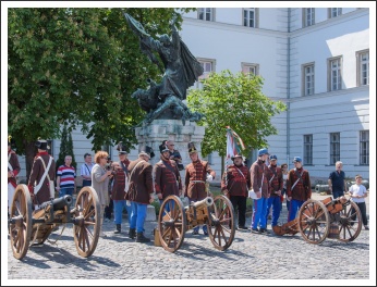 A magyar honvéd gyalogság és tüzérség ünnepe a Budai Várban (fotó: Pető István)