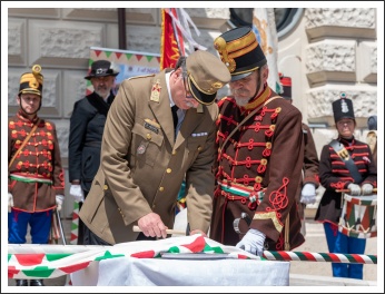 A Magyar Honvédség megalakulásának 175. évfordulójára emlékeztünk (fotó: Pető István)