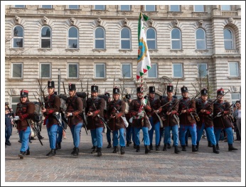 Honvéd toborzók a Budavári Palotában (fotó: Pető István)