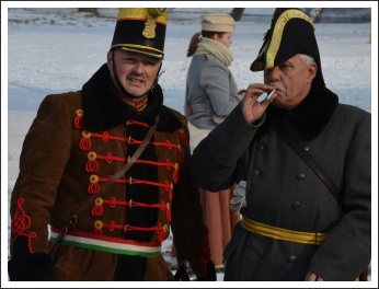 Csata a havas Tisza-parton (fotó: Horváth Zsombor)