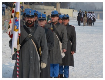 Csata a havas Tisza-parton (fotó: Horváth Zsombor)