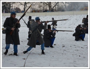 Csata a havas Tisza-parton (fotó: Horváth Zsombor)
