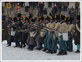 Csata a havas Tisza-parton (fotó: Horváth Zsombor)
