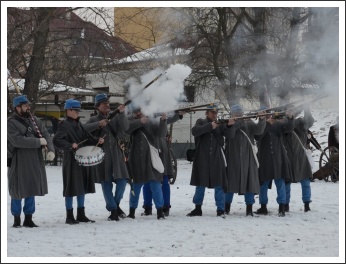 Csata a havas Tisza-parton (fotó: Horváth Zsombor)