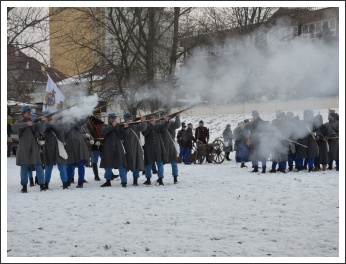 Csata a havas Tisza-parton (fotó: Horváth Zsombor)