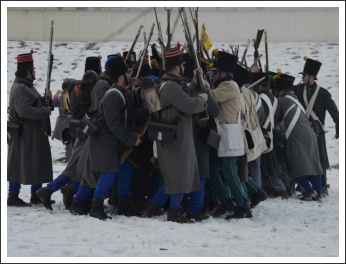 Csata a havas Tisza-parton (fotó: Horváth Zsombor)