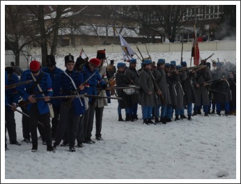 Csata a havas Tisza-parton (fotó: Horváth Zsombor)
