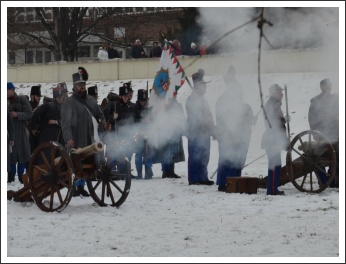 Csata a havas Tisza-parton (fotó: Horváth Zsombor)