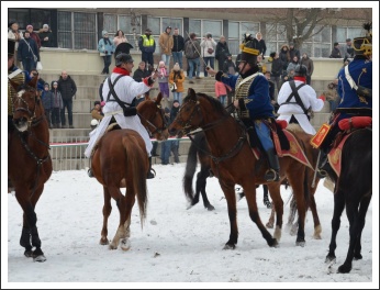Csata a havas Tisza-parton (fotó: Horváth Zsombor)