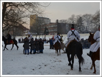 Csata a havas Tisza-parton (fotó: Horváth Zsombor)