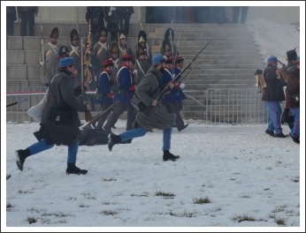 Csata a havas Tisza-parton (fotó: Horváth Zsombor)
