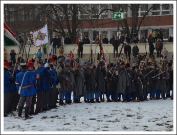 Csata a havas Tisza-parton (fotó: Horváth Zsombor)