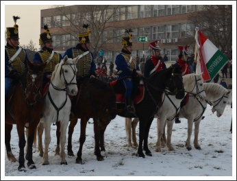 Csata a havas Tisza-parton (fotó: Horváth Zsombor)