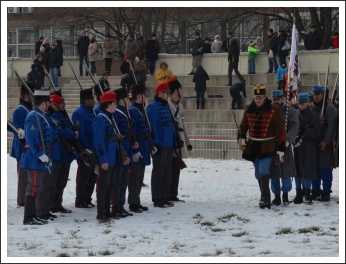 Csata a havas Tisza-parton (fotó: Horváth Zsombor)