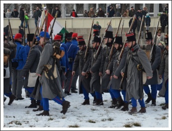 Csata a havas Tisza-parton (fotó: Horváth Zsombor)