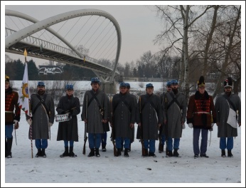 Csata a havas Tisza-parton (fotó: Horváth Zsombor)