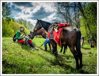 Bevonultak Dunakeszire a Mogyoródi Sándor-huszárok (fotó: Kovács Attila)